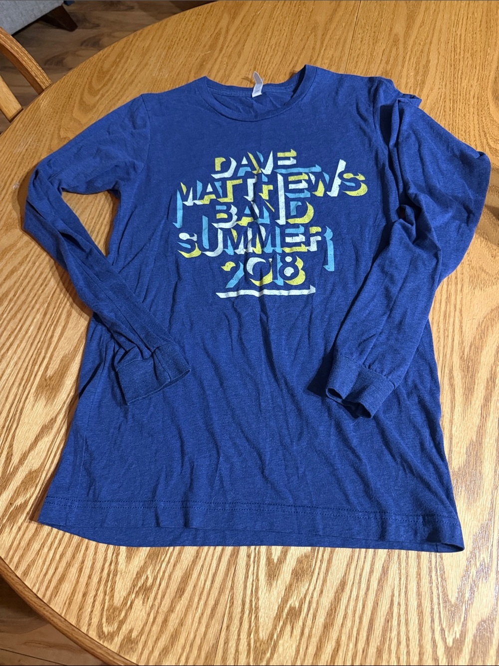 Men’s Long Sleeve Graphic Tee - Blue